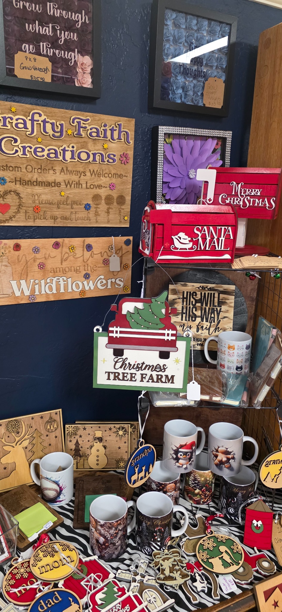 Shannon's Crafty Faith Creations wall signs and seasonal handmade gifts